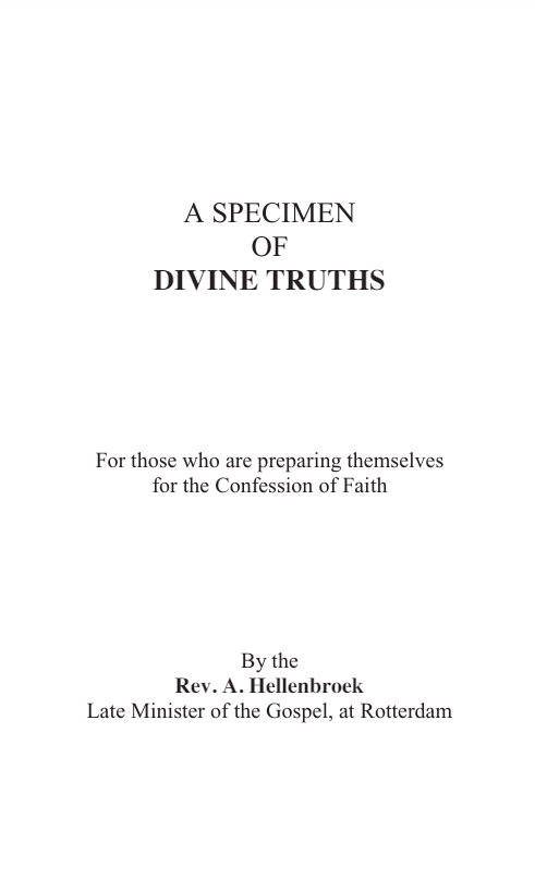 A specimen of Divine truths