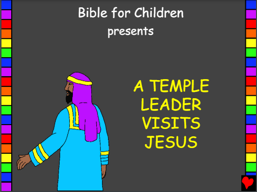 A temple leader visits Jesus