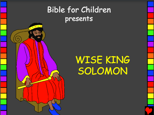 Wise king solomon