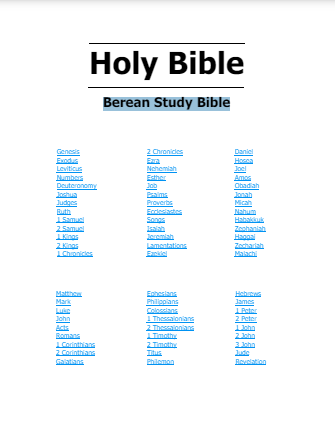 Berean Study Bible