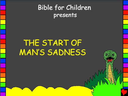 The start of Man's sadness