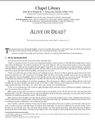 Alive or Dead?